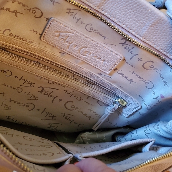 Foley + Corinna Mauve/Pink Vegan Leather Satchel - Picture 6 of 7